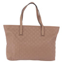 GUCCI GG Canvas Guccissima Tote Bag Leather Beige Gold 211137 Auth ep15114A-2