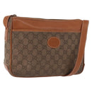 GUCCI GG Canvas Shoulder Bag Beige Gold Auth ep15115-1