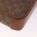 GUCCI GG Canvas Shoulder Bag Beige Gold Auth ep15115-15