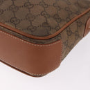 GUCCI GG Canvas Shoulder Bag Beige Gold Auth ep15115-16