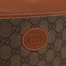 GUCCI GG Canvas Shoulder Bag Beige Gold Auth ep15115-18