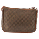 GUCCI GG Canvas Shoulder Bag Beige Gold Auth ep15115-2