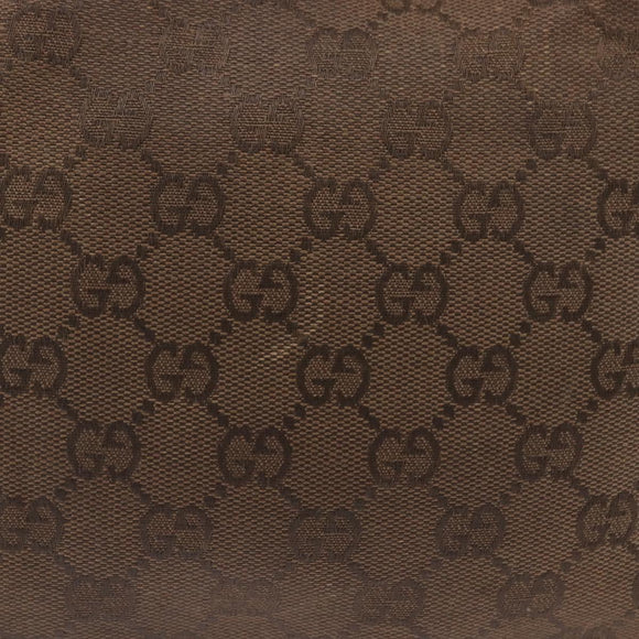 GUCCI GG Canvas Shoulder Bag Beige Gold Auth ep15115