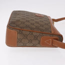 GUCCI GG Canvas Shoulder Bag Beige Gold Auth ep15115-4