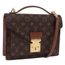 LOUIS VUITTON Monogram Monceau 26 Hand Bag 2way M51187 LV Auth ep15116-1