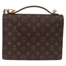 LOUIS VUITTON Monogram Monceau 26 Hand Bag 2way M51187 LV Auth ep15116-2