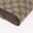 GUCCI GG Supreme Web Sherry Line Bag PVC Beige Gold 116 02 089 Auth ep15117-10