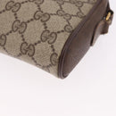 GUCCI GG Supreme Web Sherry Line Bag PVC Beige Gold 116 02 089 Auth ep15117-11