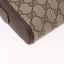 GUCCI GG Supreme Web Sherry Line Bag PVC Beige Gold 116 02 089 Auth ep15117-12