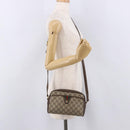 GUCCI GG Supreme Web Sherry Line Bag PVC Beige Gold 116 02 089 Auth ep15117-22