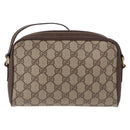 GUCCI GG Supreme Web Sherry Line Bag PVC Beige Gold 116 02 089 Auth ep15117-3