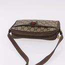 GUCCI GG Supreme Web Sherry Line Bag PVC Beige Gold 116 02 089 Auth ep15117-6