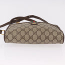 GUCCI GG Supreme Web Sherry Line Bag PVC Beige Gold 116 02 089 Auth ep15117-9