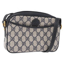 GUCCI GG Supreme Shoulder Bag PVC Navy Gold 007 56 0095 Auth ep15119-1