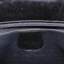 GUCCI Bamboo Hand Bag Patent Leather Black Silver 002 1817 0413 Auth ep15120-16
