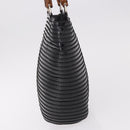 GUCCI Bamboo Hand Bag Patent Leather Black Silver 002 1817 0413 Auth ep15120-4