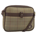 Burberrys Nova Check Shoulder Bag Canvas Beige Gold Auth ep15123-1