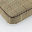 Burberrys Nova Check Shoulder Bag Canvas Beige Gold Auth ep15123-13