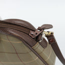 Burberrys Nova Check Shoulder Bag Canvas Beige Gold Auth ep15123-14