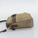 Burberrys Nova Check Shoulder Bag Canvas Beige Gold Auth ep15123-4