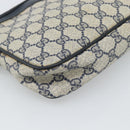 GUCCI GG Supreme Shoulder Bag PVC Navy Gold 97 02 068 Auth ep15124-11