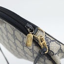 GUCCI GG Supreme Shoulder Bag PVC Navy Gold 97 02 068 Auth ep15124-14