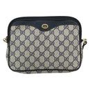 GUCCI GG Supreme Shoulder Bag PVC Navy Gold 97 02 068 Auth ep15124-2