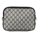 GUCCI GG Supreme Shoulder Bag PVC Navy Gold 97 02 068 Auth ep15124-3