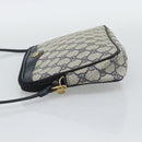 GUCCI GG Supreme Shoulder Bag PVC Navy Gold 97 02 068 Auth ep15124-4