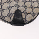 GUCCI GG Supreme Sherry Line Shoulder Bag PVC Navy Gold 39 02 026 Auth ep15125-17