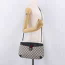 GUCCI GG Supreme Sherry Line Shoulder Bag PVC Navy Gold 39 02 026 Auth ep15125-22