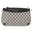 GUCCI GG Supreme Sherry Line Shoulder Bag PVC Navy Gold 39 02 026 Auth ep15125-2