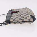 GUCCI GG Supreme Sherry Line Shoulder Bag PVC Navy Gold 39 02 026 Auth ep15125-4