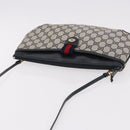 GUCCI GG Supreme Sherry Line Shoulder Bag PVC Navy Gold 39 02 026 Auth ep15125-6
