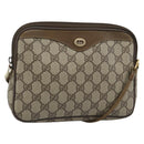 GUCCI GG Supreme Shoulder Bag PVC Beige Gold 97 02 068 Auth ep15126-1