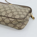 GUCCI GG Supreme Shoulder Bag PVC Beige Gold 97 02 068 Auth ep15126-10