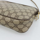 GUCCI GG Supreme Shoulder Bag PVC Beige Gold 97 02 068 Auth ep15126-12