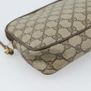 GUCCI GG Supreme Shoulder Bag PVC Beige Gold 97 02 068 Auth ep15126-13
