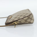 GUCCI GG Supreme Shoulder Bag PVC Beige Gold 97 02 068 Auth ep15126-4