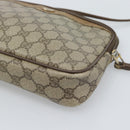 GUCCI GG Supreme Shoulder Bag PVC Beige Gold 97 02 068 Auth ep15127-11