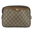 GUCCI GG Supreme Shoulder Bag PVC Beige Gold 97 02 068 Auth ep15127-2