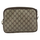 GUCCI GG Supreme Shoulder Bag PVC Beige Gold 97 02 068 Auth ep15127-3