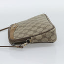 GUCCI GG Supreme Shoulder Bag PVC Beige Gold 97 02 068 Auth ep15127-4