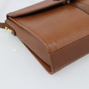 Burberrys Shoulder Bag Leather Brown Gold Auth ep15128-14