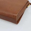 Burberrys Shoulder Bag Leather Brown Gold Auth ep15128-15