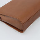 Burberrys Shoulder Bag Leather Brown Gold Auth ep15128-16