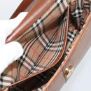 Burberrys Shoulder Bag Leather Brown Gold Auth ep15128-20
