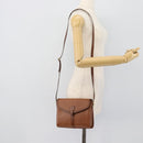 Burberrys Shoulder Bag Leather Brown Gold Auth ep15128-22