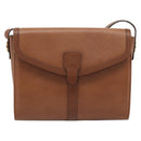 Burberrys Shoulder Bag Leather Brown Gold Auth ep15128-13