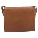 Burberrys Shoulder Bag Leather Brown Gold Auth ep15128-2